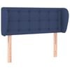 vidaXL T&ecirc;te de lit avec oreilles Bleu 103x23x78/88 cm Tissu