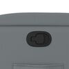 vidaXL Fauteuil inclinable Gris Similicuir