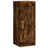 vidaXL Buffet haut Ch&ecirc;ne fum&eacute; 34,5x34x180 cm Bois d'ing&eacute;nierie