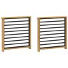 vidaXL Module d'accoudoirs 2 pcs Blanc 60 x 6 x 61 cm