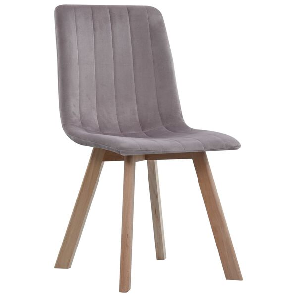 vidaXL Chaises &agrave; manger lot de 4 Rose Velours