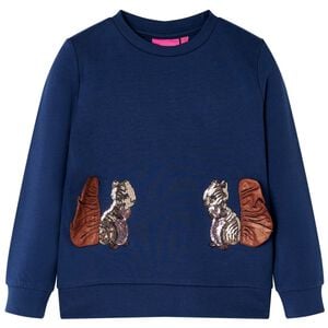 vidaXL Sweatshirt pour enfants bleu marine 104