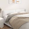 vidaXL T&ecirc;te de lit avec oreilles Blanc 183x23x78/88 cm Similicuir