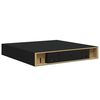 vidaXL &Eacute;tag&egrave;re flottante murale noir 23x23,5x3,8 cm MDF