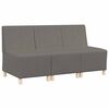 vidaXL Unit&eacute; de Sofa Modulaire Sans Accoudoirs 3 pc Gris clair