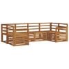 vidaXL Ensemble de canap&eacute;s d'ext&eacute;rieur 6 pc Naturel
