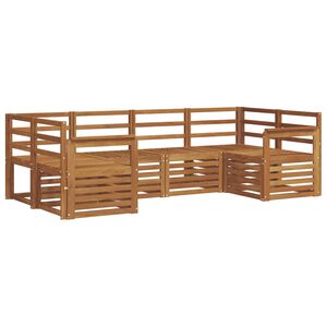 vidaXL Ensemble de canap&eacute;s d'ext&eacute;rieur 6 pc Naturel