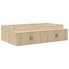 vidaXL Cadre de lit avec rangement avec stockage Ch&ecirc;ne Sonoma 90 cm