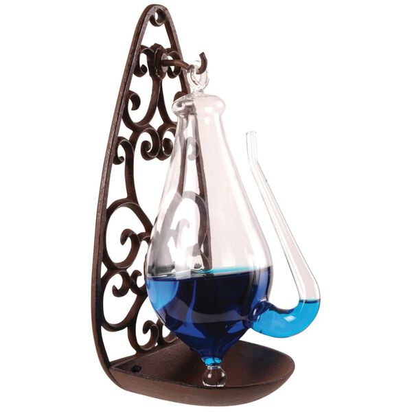 Esschert Design Verre m&eacute;t&eacute;orologique avec support en fonte 0,5 L TH31