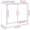 vidaXL Armoire de lavabo blanc 63x29x55 cm bois d'ing&eacute;nierie
