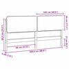 vidaXL T&ecirc;te de lit capitonn&eacute;e Brun et gris fonc&eacute; 200 cm Pin massif
