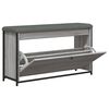 vidaXL Banc &agrave; chaussures tiroir rabattable sonoma gris 102x32x56 cm