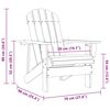 vidaXL Chaise de jardin Adirondack bois de sapin massif orange