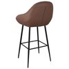 vidaXL Tabouret de bar Marron fonc&eacute; Similicuir