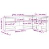 vidaXL T&ecirc;te de lit de rangement Ch&ecirc;ne noir 160 cm Bois d'ing&eacute;nierie