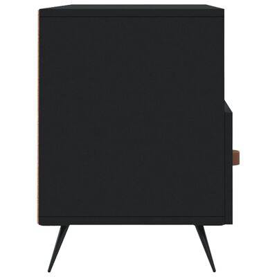 vidaXL Meuble TV noir 102x36x50 cm bois d'ingénierie