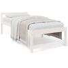 vidaXL Lit pour personne &acirc;g&eacute;e sans matelas blanc 75x190 cm