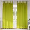 vidaXL Rideaux occultants avec anneaux 2 pcs Vert 260 x 140 cm