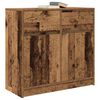 vidaXL Buffet avec tiroir vieux bois 80x34x76 cm bois d'ing&eacute;nierie