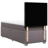 vidaXL Sommier &agrave; lattes de lit avec matelas Gris 80x200 cm Similicuir