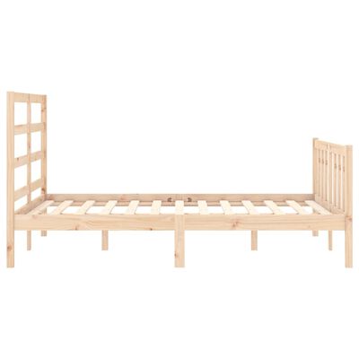 vidaXL Cadre de lit sans matelas bois de pin massif