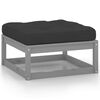 vidaXL Salon de jardin 5 pcs avec coussins Bois de pin massif
