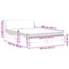 vidaXL Lit avec matelas Dover noir 140x200 cm velours