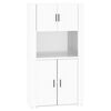 vidaXL Buffet haut Blanc brillant Bois d'ing&eacute;nierie