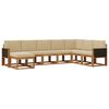 vidaXL Ensemble de canap&eacute;s d'ext&eacute;rieur 8 pcs Naturel et Beige