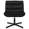 vidaXL Chaise pivotante Noir 63 x 75 x 76 cm PU