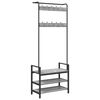 vidaXL Porte-manteau Gris Sonoma 75 x 34 x 184 cm Bois d'ing&eacute;nierie