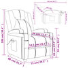 vidaXL Fauteuil Cappuccino Similicuir