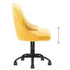 vidaXL Chaises pivotantes &agrave; manger lot de 4 jaune velours