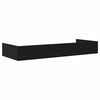 vidaXL Cadre de lit Ch&ecirc;ne noir 100 x 200 cm Bois d'ing&eacute;nierie