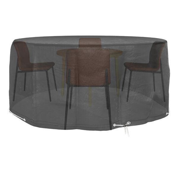vidaXL Housses pour meubles de jardin 2 pcs 10 &oelig;illets &Oslash;260x90 cm rond