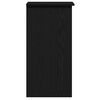 vidaXL Bureau avec &eacute;tag&egrave;res noir 84x40x78 cm bois d'ing&eacute;nierie