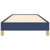 vidaXL Cadre de lit sans matelas bleu 90x190 cm tissu