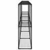 vidaXL Support de plantes &agrave; 3 niveaux Noir 400 x 32 x 104 cm Acier
