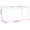 vidaXL Ensemble &agrave; manger de jardin 5pcs Bois de teck massif