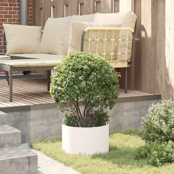 vidaXL Cache-pot de jardin 5 pcs Blanc 30 x 30 x 20 cm