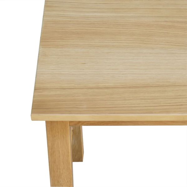 vidaXL Tables gigognes 3 pcs Bois de ch&ecirc;ne massif