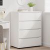 vidaXL Armoires de rangement 2 pcs Blanc 80 x 48 x 105 cm