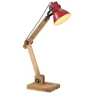 vidaXL Lampe de bureau 25 W rouge d&eacute;lav&eacute; 23x18x96 cm E27