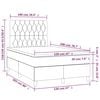 vidaXL Sommier &agrave; lattes de lit et matelas et LED Taupe 120x200 cm