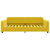 vidaXL Lit de jour avec lit gigogne jaune 90x200 cm velours