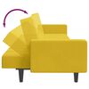 vidaXL Canap&eacute;-lit &agrave; 2 places avec repose-pied jaune velours