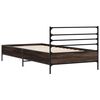 vidaXL Cadre de lit sans matelas ch&ecirc;ne marron 90x200 cm