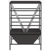 vidaXL Nourrisseur pour Animaux Noir 100 x 60 x 90 cm