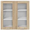 vidaXL Armoire suspendue avec stockage Ch&ecirc;ne Sonoma 80 x 31 x 80 cm