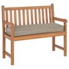 vidaXL Coussin Taupe 120 x 40 x 8 cm Tissu Oxford